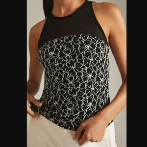 NWT Anthropologie Maeve Illusion Sleeveless Blouse- XS